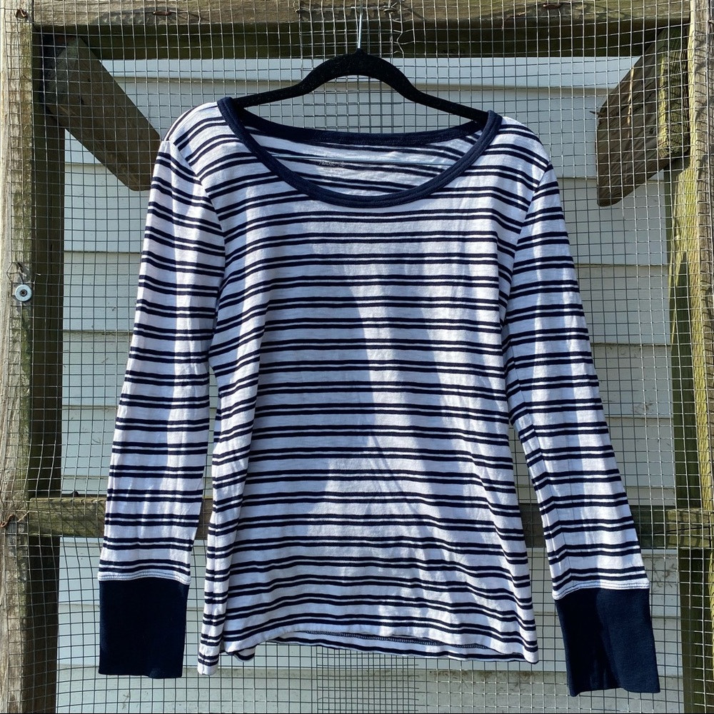 J Crew striped long sleeve tee